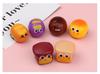 Bread Doughnut Plastic Emoji Toy Car With Pullback Action For Kids Gift And Interactive Play