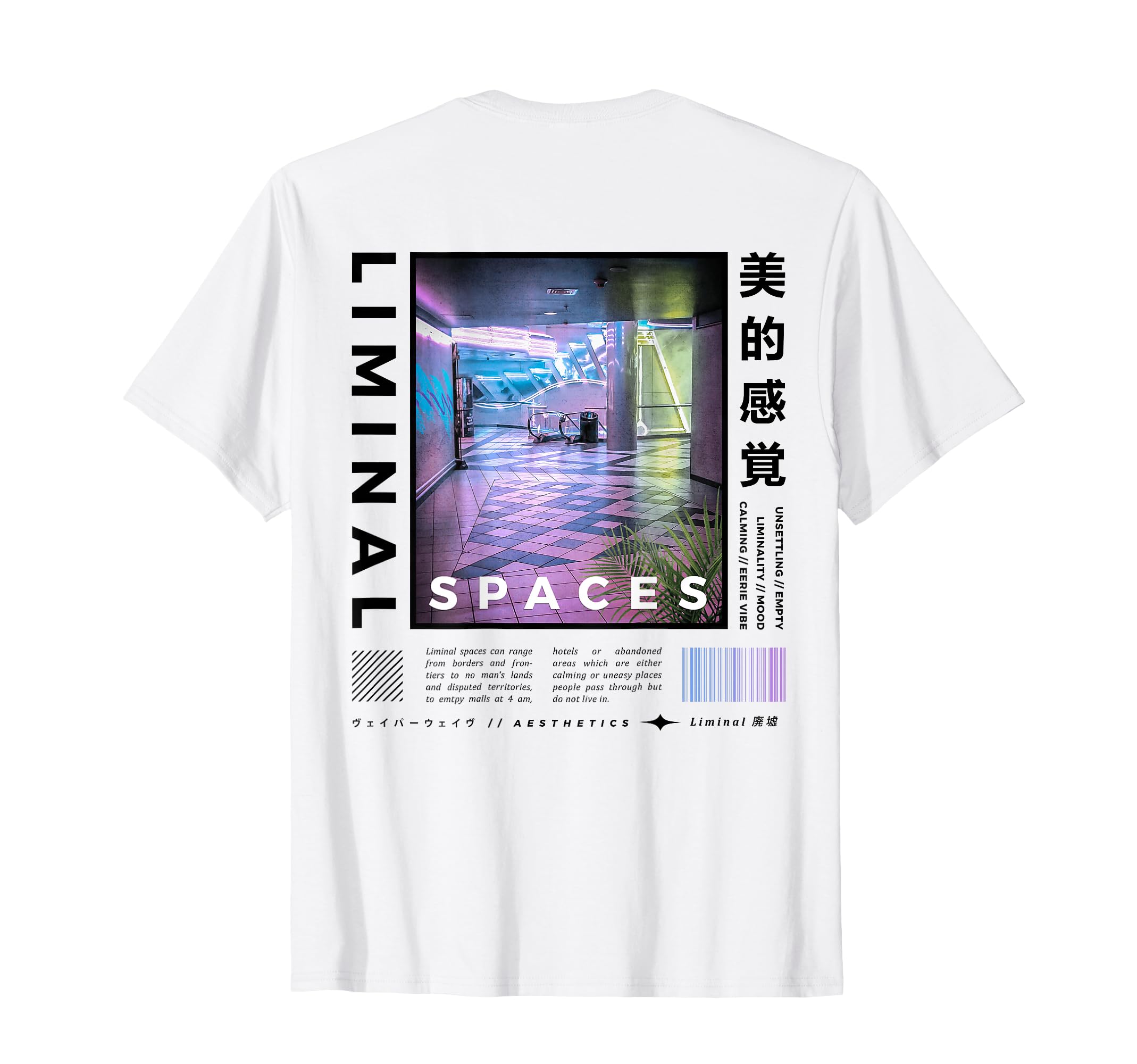 

Liminal Spaces (Back Print) Vaporwave Backroom Pastel Goth T-Shirt