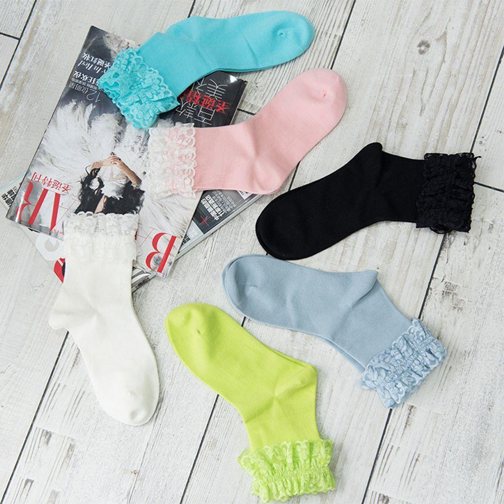 Vintage Frilly Ruffle Ankle Socks Short Sock Socks Boat Socks