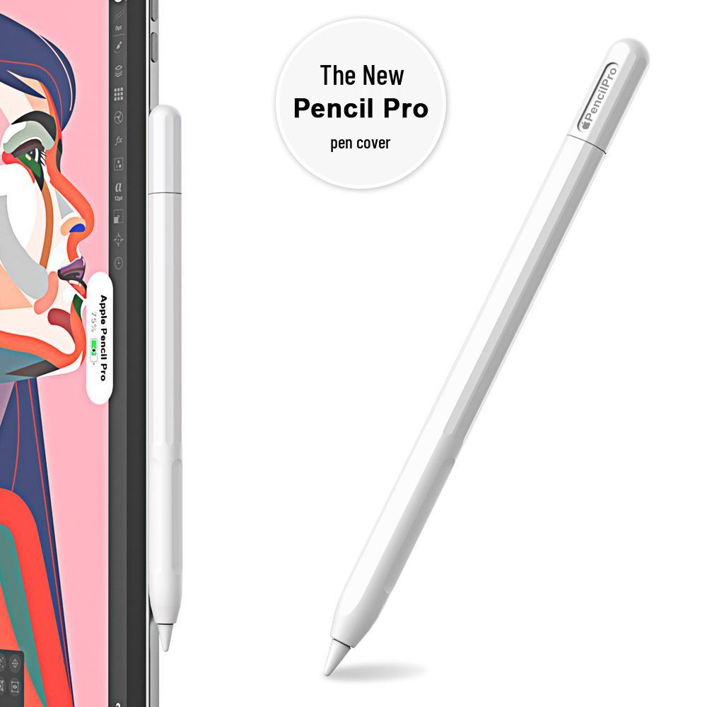 Apple Pencil Pro 4th Gen Silicone Protective Cover - Full Wrap, Color Block Design