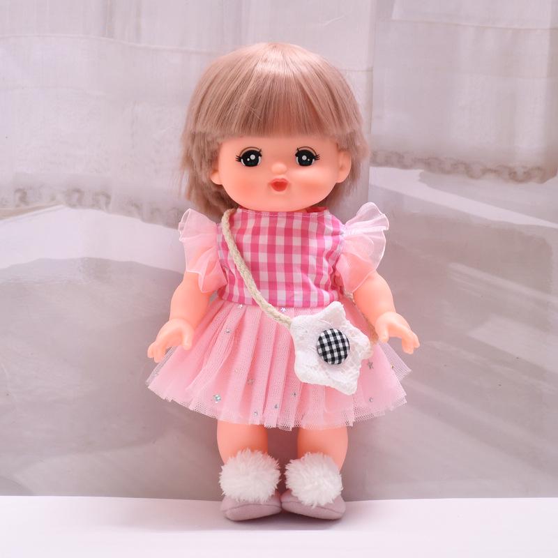 Набор: Клетчатая юбка и аксессуары для куклы Милу династии Тан 25 см Fits 25cm Milu Doll