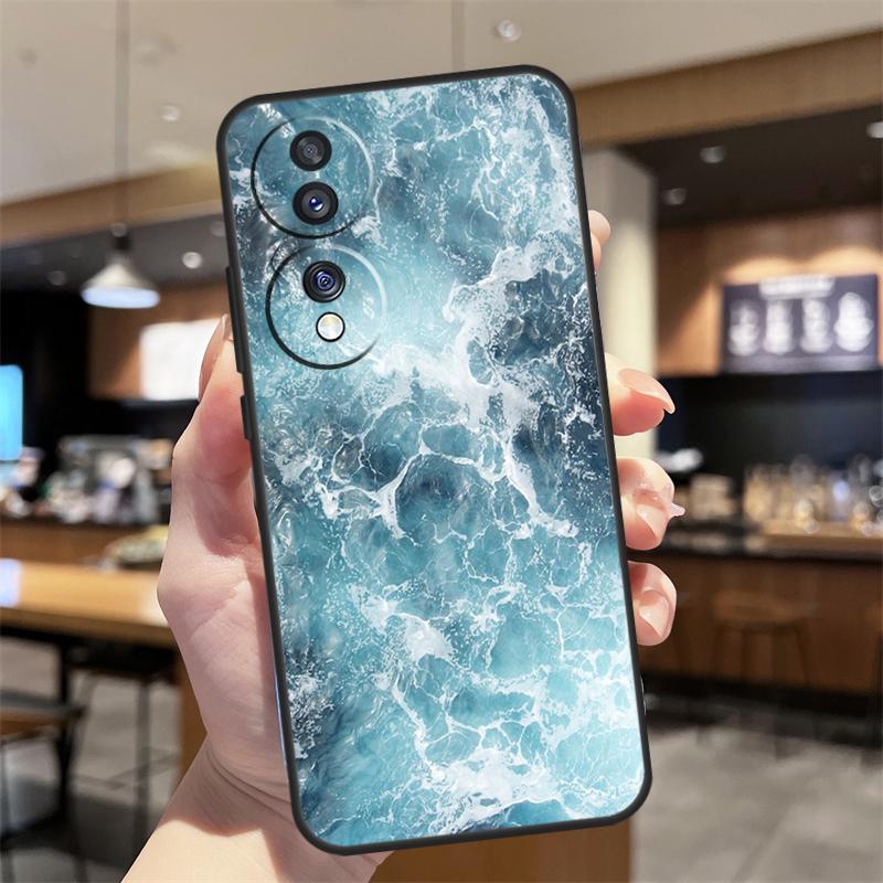 Blue Ocean Waves Sea Case For Honor Magic 8 6 7 Pro Honor 400 200 70 90 Lite X8b X8c X9a X9b X9c X9d Win RT Cover