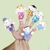 Set mit 6 FAMILIENMITGLIEDERN Weiche Fingerpuppen Rollenspiel Spiel