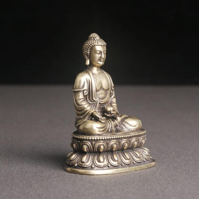 Small Buddha Statue Yakushi Nyorai Promotes good recovery from protection from and good 46mm [Seated (Medicine Buddha)] health, illness, protection,