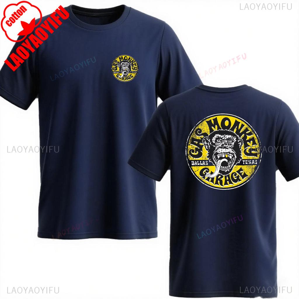 Trending Gas Monkeys Garage Print Shortsleev Hot Sale Vintage Fashion Unisex T Shirt Unique Classic Streetwear Harajuku Cotton Top