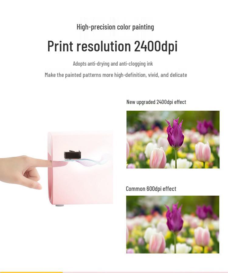 Smart Nail Art Printer M1: Portable Mini Self-Service Nail Painting Master