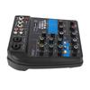 Audio Mixer USB 4 Channel Stereo Line Mixer Professional Stage Equipment 100‑240V UK Plug