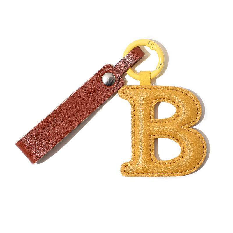 

1Pc Leather Keychain Lightweight Key Fob Car Key Companion Bag Charm Durability Leather Monogrammed Keychain Monogrammed Charms
