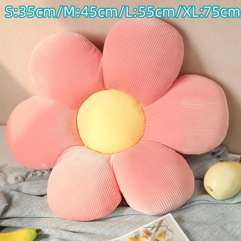 40cm colorful sunflower pillow, petal cushion, stuffed toy to decorate bedroom and living room seats Toys for Girls Baby Home