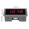 Red 4 Digit LED Motor Tachometer RPM Speed Tester Meter   NPN Hall Proximity Switch Sensor(Red 4
