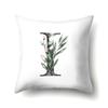 Polyester Pillow Case Home Ink and Watercolor 26 English Letters Printed Waist Cushion Sofa Pillow Case