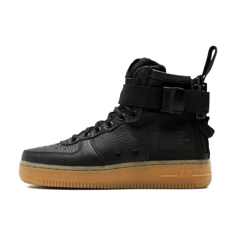 New Nike Sf Air Force 1 Mid Black Gum Women's AA3966-002