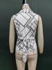 Women's Summer Plaid Sleeveless Tie-Up Lapel Cardigan
