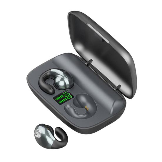 

S19 беспроводные наушники-вкладыши HiFi CVC8.0 интеллектуальное шумоподавление Bluetooth-совместимые 5.0 не вставные мини-наушники для бизнеса с микрофоном для iPhone чёрный