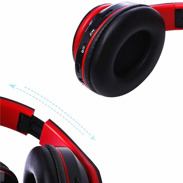 Bluetooth Wireless Headset Led Stereo Foldable