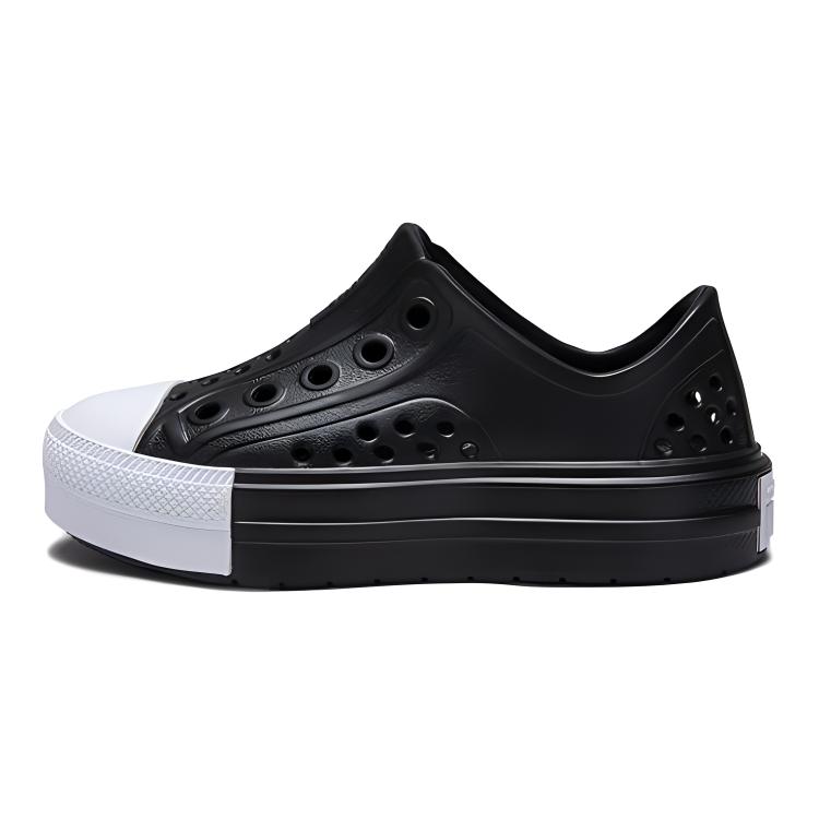 Converse Chuck Taylor All Star Play Lite CX Low PS Black White Kids Sneakers A09865C