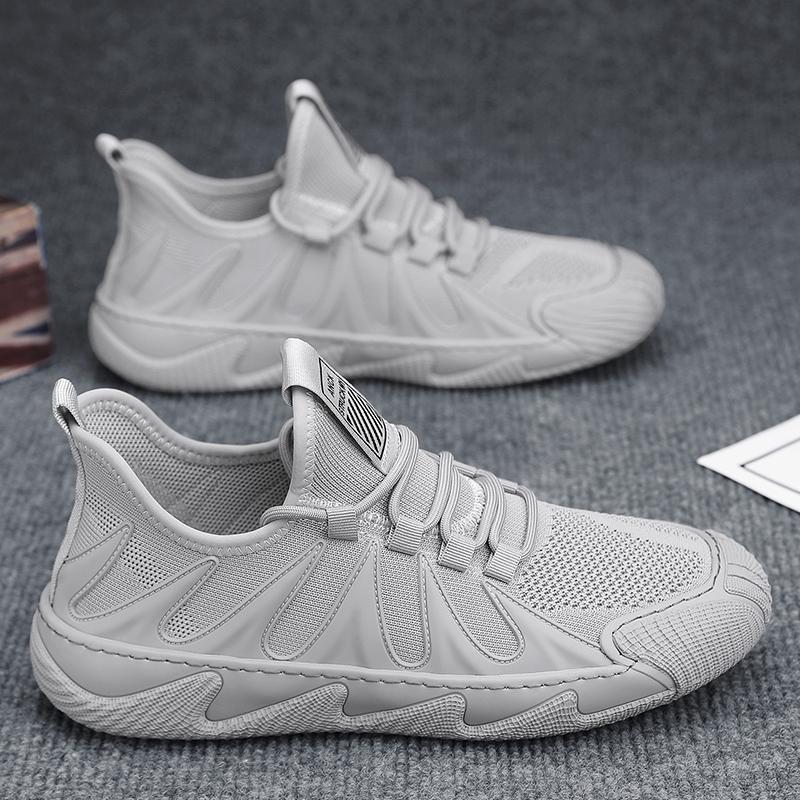 

Trendy labor insurance shoes men s 2025 new summer breathable mesh fly-woven sports shoes construction site wear-resistant and non-slip work shoes 44