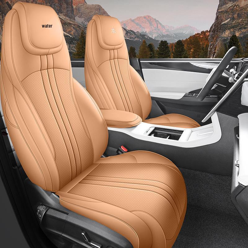 Galaxy L7 All-Season Full-Coverage Leather Seat Covers for 5 Seats