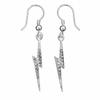 Harry Potter sterling silver Lightning bolt Drop Earrings with crystal Elements