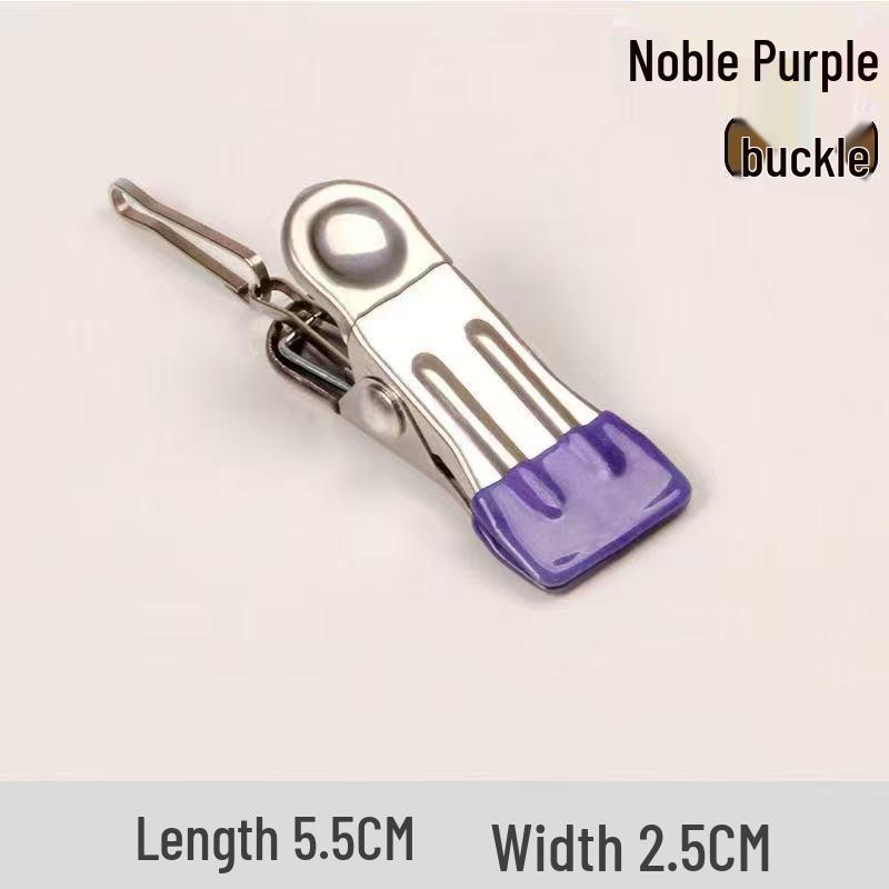 Rustproof Stainless Steel Non-Marking Sock Clips for Dorm & Household Drying.