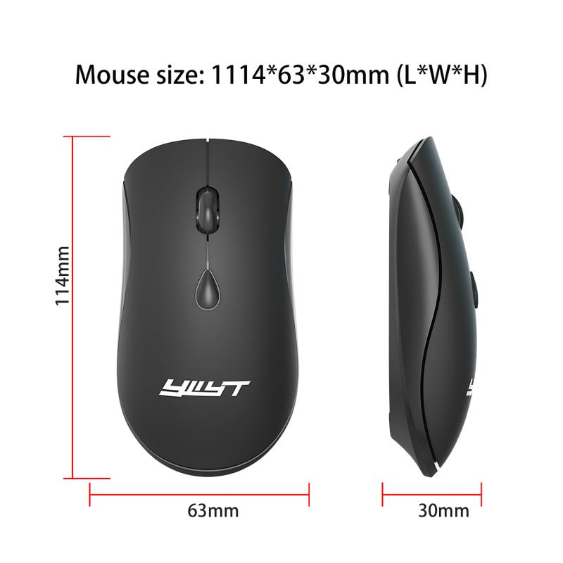 Ywyt G864 Wireless Gaming Mouse Rechargeable Portable 2.4g Usb Interface 2400dpi Adjustable Silent