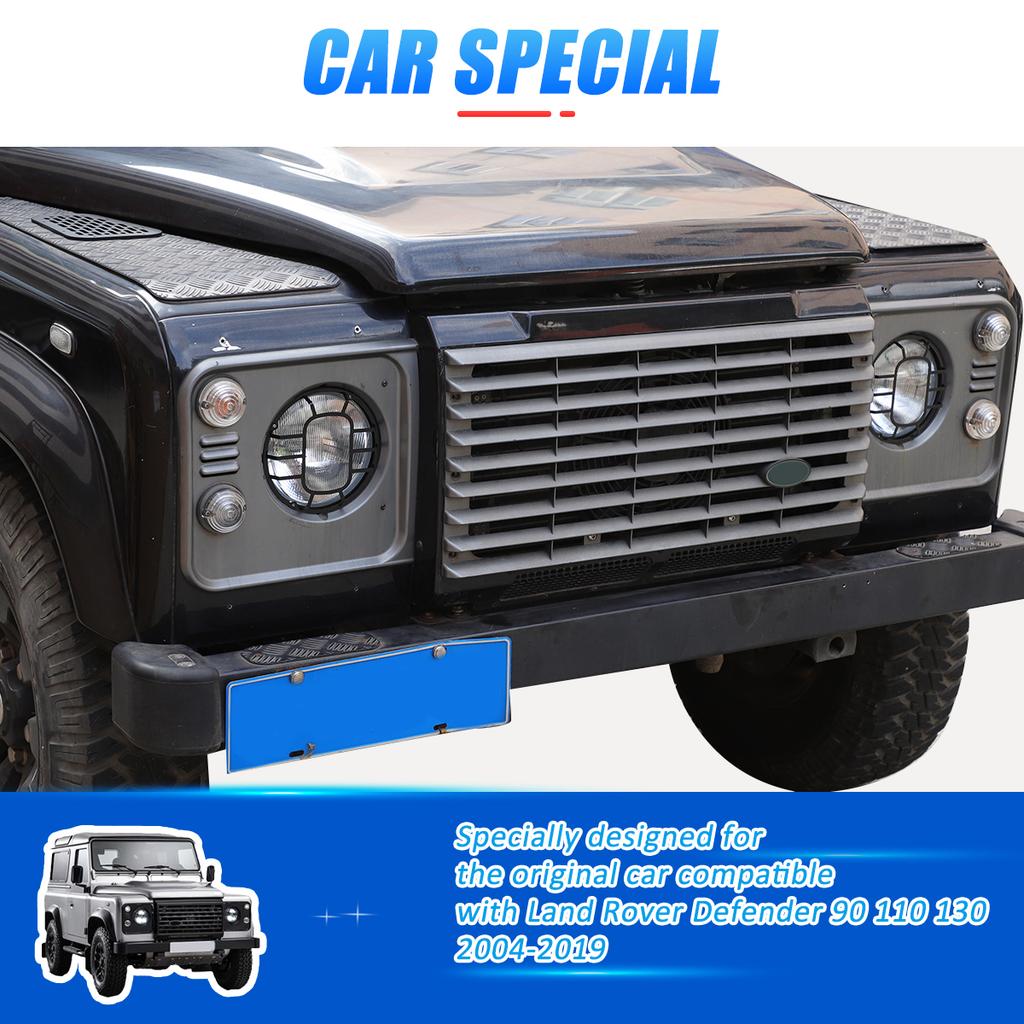 For Land Rover Defender 90 110 130 2004-2019 Central Grid Headlight Protection Net Car Headlight Protection Cover Auto Accessori