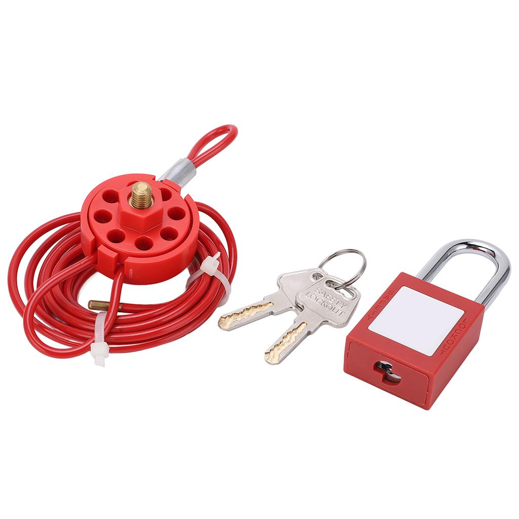 Cable Lock Premium Nylon Stainless Steel Sturdy Durable Adjustable Wide Application Steel Cable Lock
