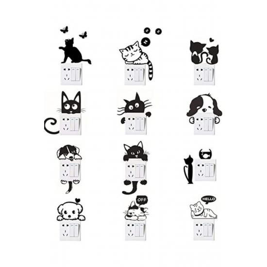 

Набор из 12 наклеек для кошачьих гнезд