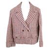 Gucci Excellent Condition 22 Year Semi-double Tweed Jacket Jacket 36 Red X Navy X whiteUsed