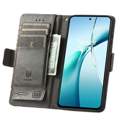 Etui na telefon Samsung Galaxy S24 FE CASENEO Pokrowiec ze skóry PU z podstawką i portfelem z blokadą RFID