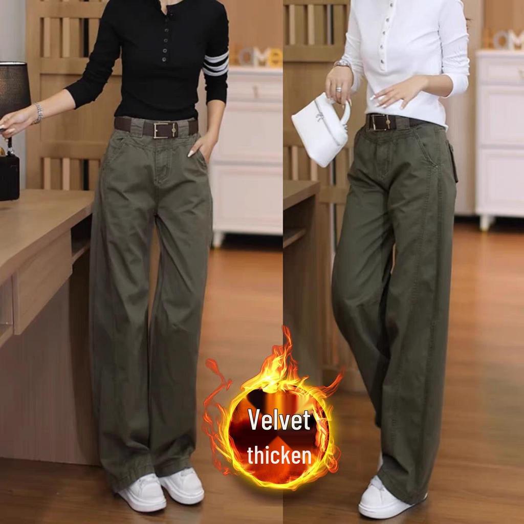 Women's High-Waist Loose Cargo Pants - Autumn/Winter 2025 Fashion