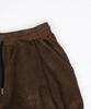CAMEL WORK Wide Corduroy Cut Cargo Pants (Brown)