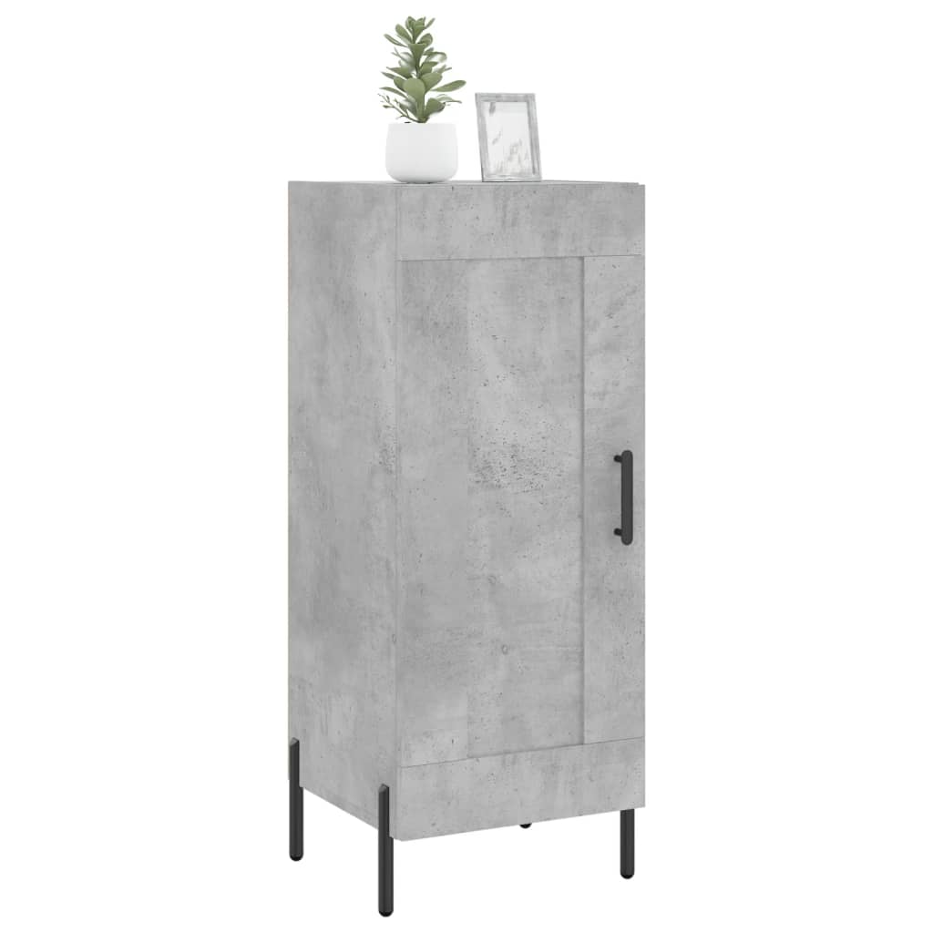 Vidaxl Szafka, Szarość Betonu, 34,5X34X90 Cm, Materiał Drewnopochodny