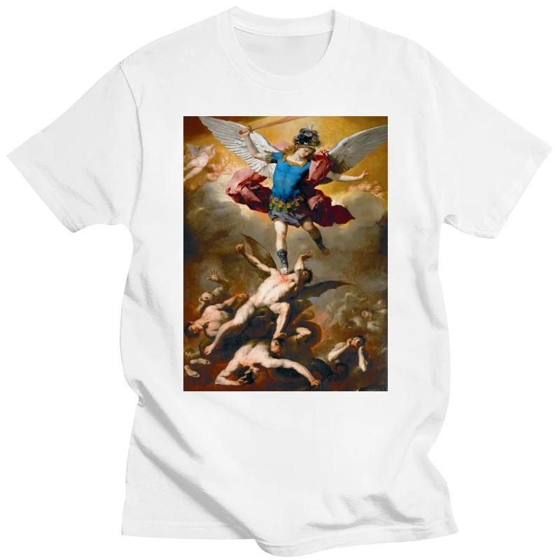 

St Michael The Archangel Art Футболка с графическим принтом st michael angel angels archangels saint saint michael 3XL