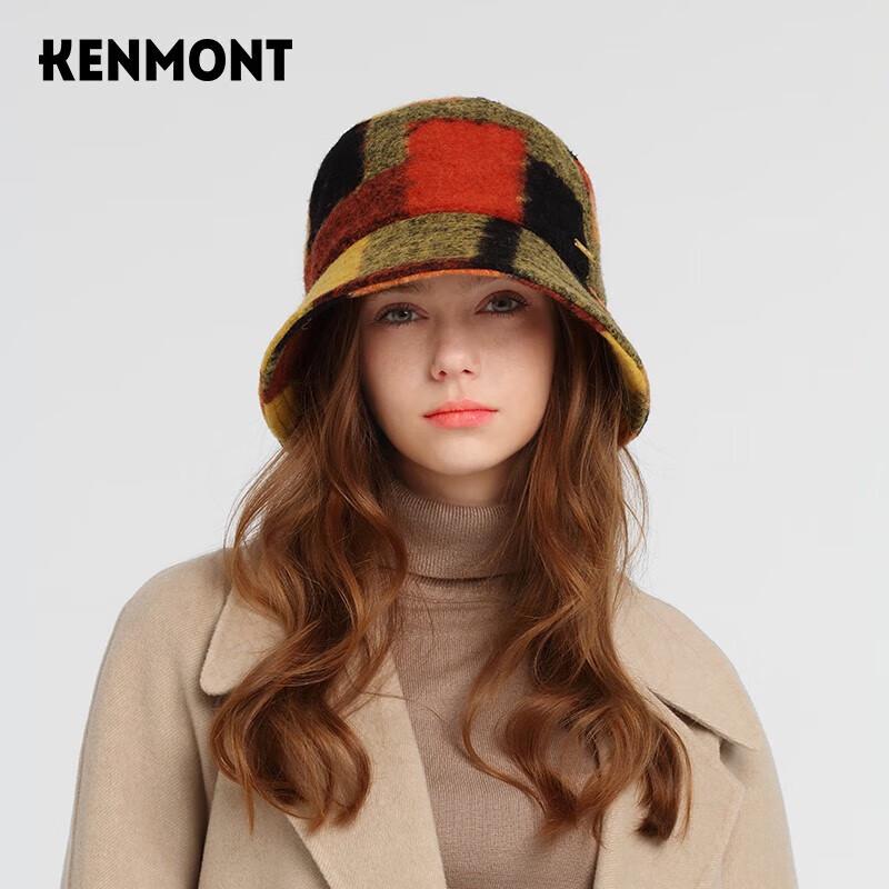 Женская складная шляпа-ведро Kamoen из шерсти мериноса, пэчворк, KM-5178 57.5cm
