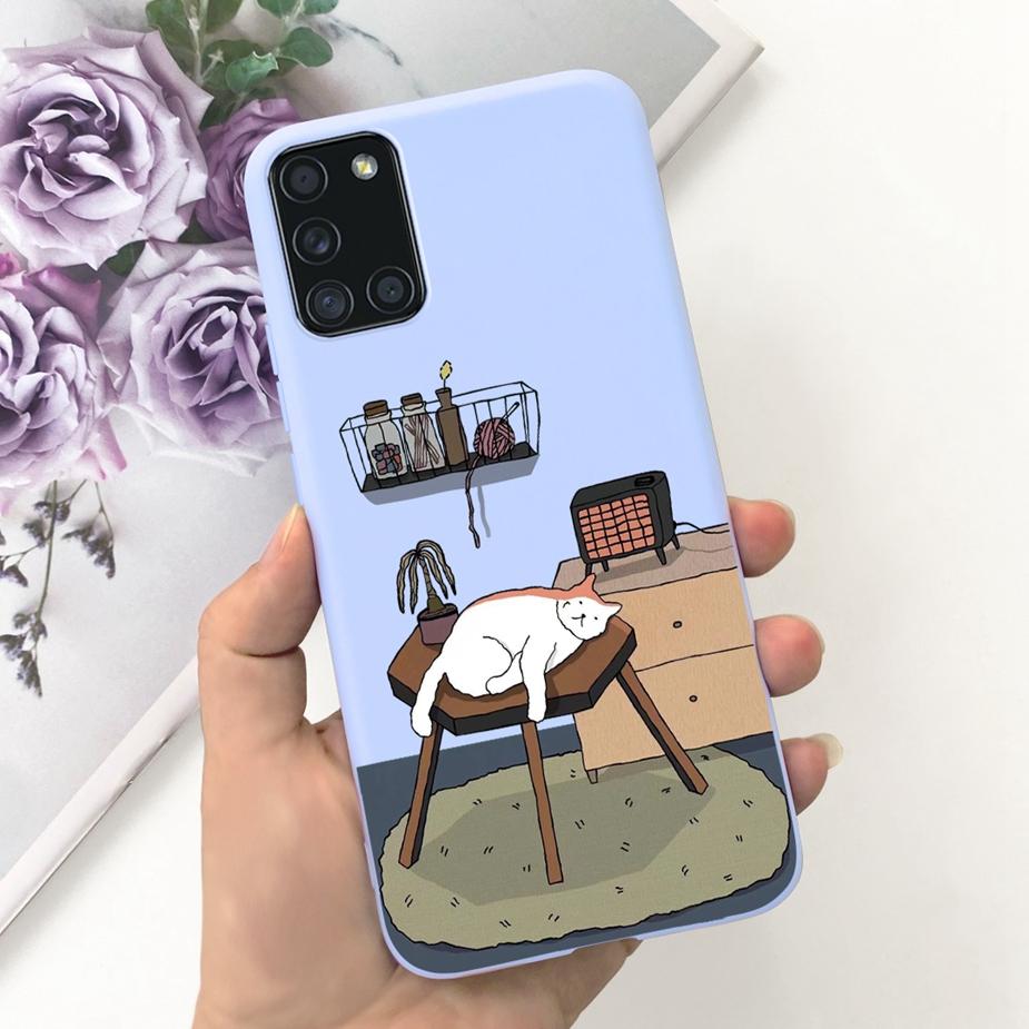 For Samsung Galaxy A51 A71 Case A515F A715F Cute Fashion Cartoon Painted Phone Case For Samsung A51 A 31 41 71 Soft Cover Bumper
