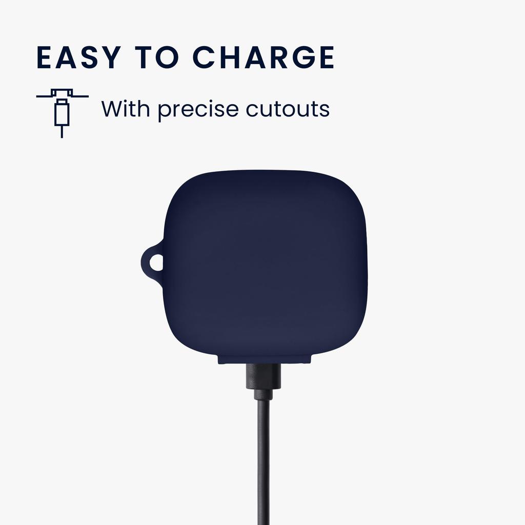 Kwmobile Earphone Case for Anker Soundcore Sport X20 Wireless Drop Navy Blue - Earphones, Silicone, Protection,