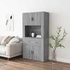 Vidaxl Tall Cabinet, Sonoma Oak Grey, Wood-Based Material