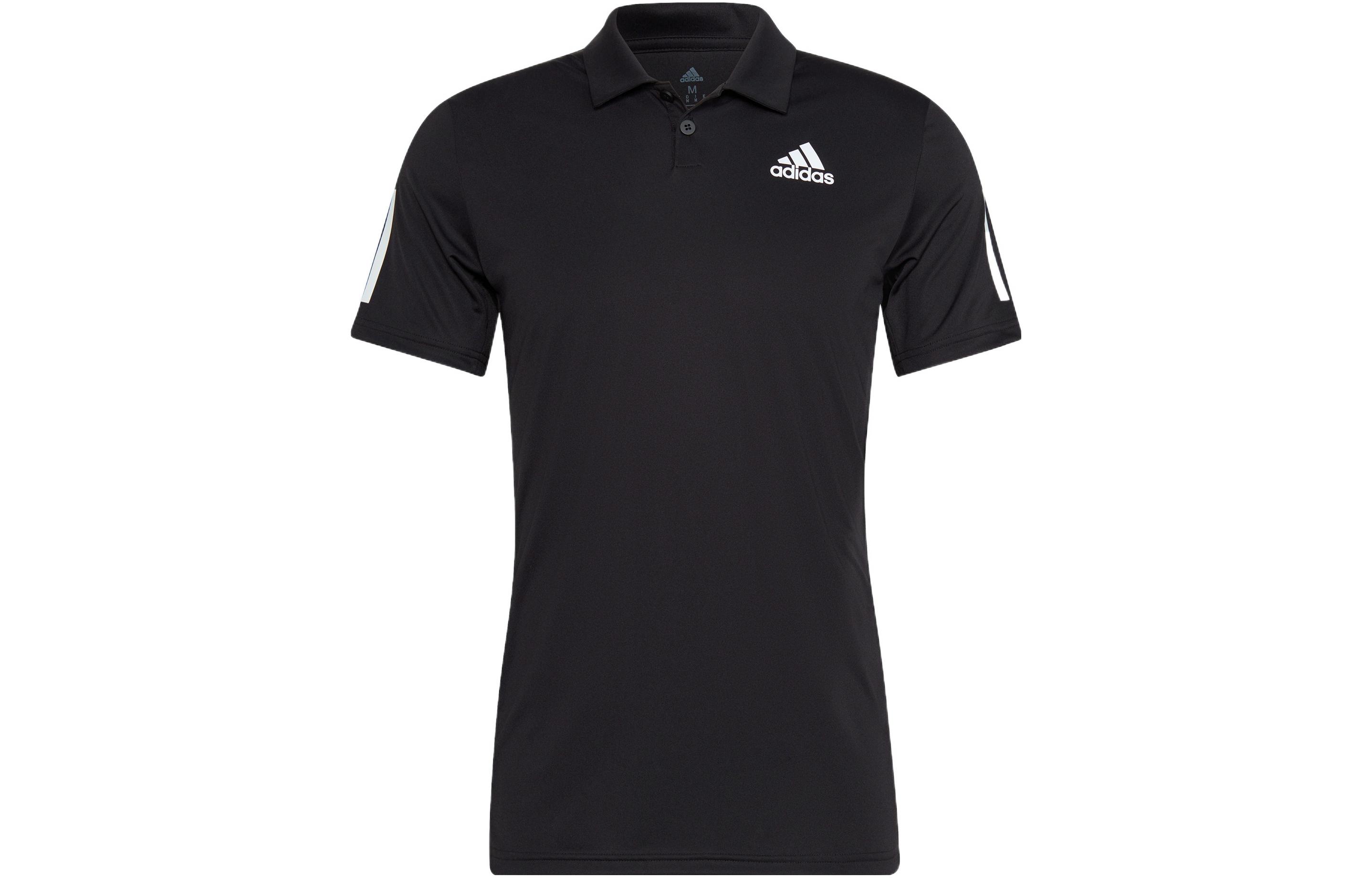 Adidas Polo Shirts Men s Black Polo Collar Moderate Straight Fit HB6224 XL