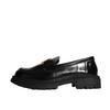 Fashion Huizhou women's shoes comfortable thick heel British style black small leather shoes spring and summer new loafers platform shoes women