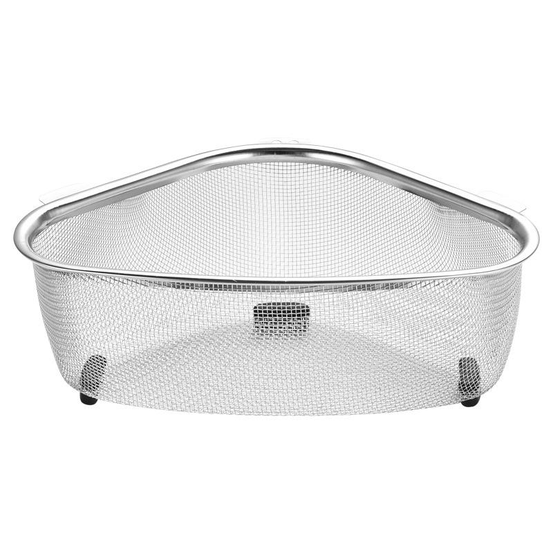 Sink triangular drainage basket, kitchen waste filter basket, unwashed vegetable basket, storage rack