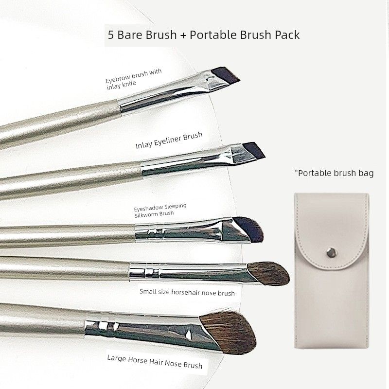 Sickle Eye Countour Brush Pony Hair Nose Wing Blending Brush Oblique Head Repair Finger Belly Shadow Brush Animal Hair a Makeup Brush