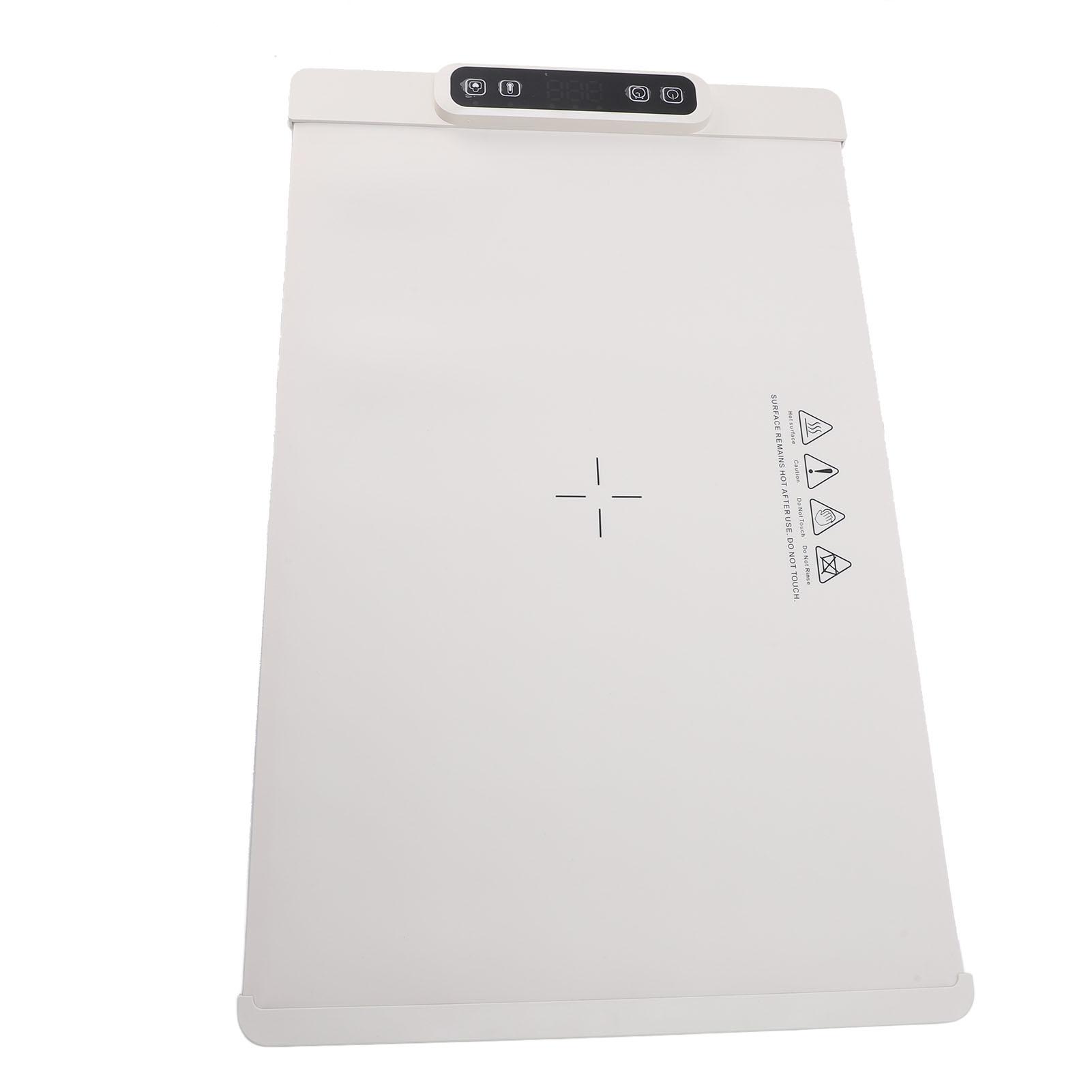 Electric Warming Tray Full   Heating Rollable Portable Silicone 3 Temperature Settings Versatile Food Warmer 60 degrees C-100 degrees C for Gath