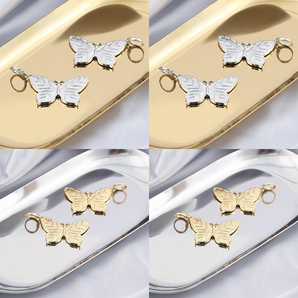 Fashionable Gold And Silver Butterfly Earrings For Women Alloy Animal Ear Clips