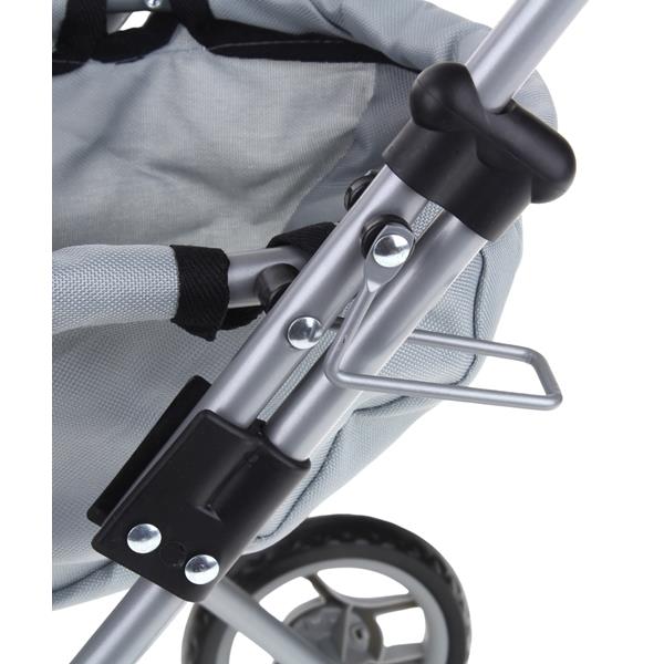 Puppenwagen Tiefer Metall Leichter Klappbares Verdeck Gondel Schaumstoffräder