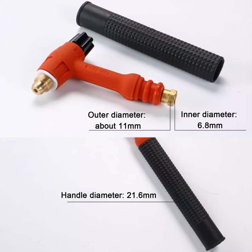 QQ-150A 300A 2-core Aviation Plug Argon Arc Welding Machine Welding Gun Head