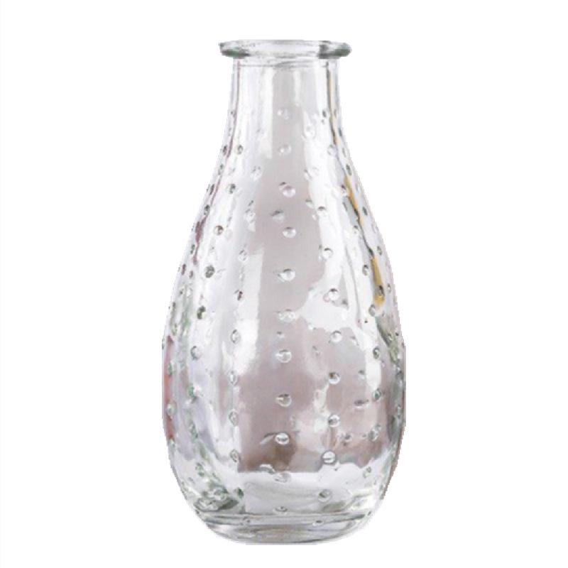 Nordic Transparent Glass Vase for Fresh or Dried Flowers – Mini Home Decoration Ornament