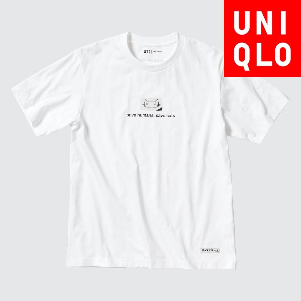 

UNIQLO PEACE FOR ALL Графическая футболка с короткими рукавами, стандартный крой Харуки Мураками
