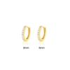 Ear Buckle, Simple Row Diamond Zircon Earrings For Women, Small Fresh Round Small Earbone Studs