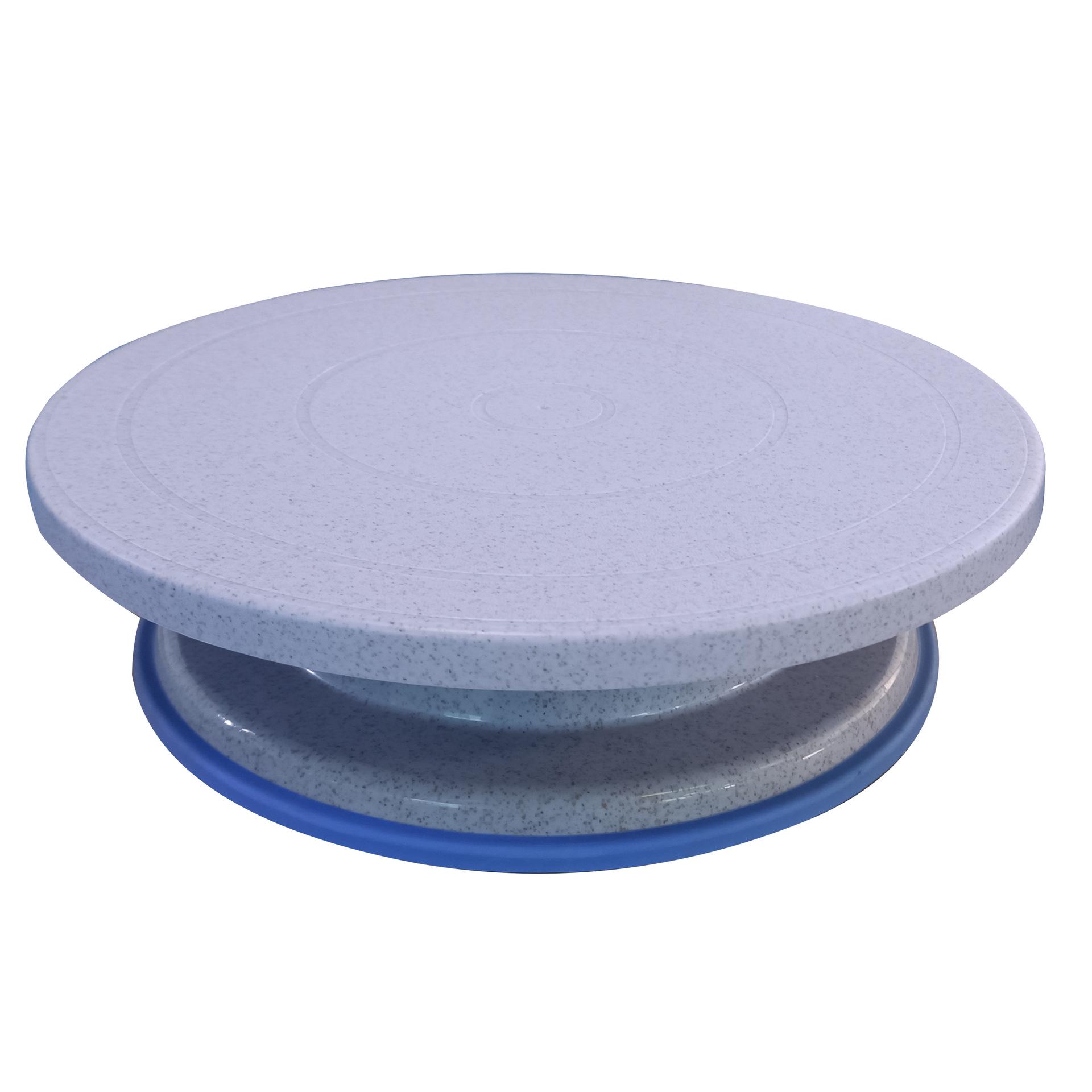 Non-Slip Cake Turntable Baking Tool - DIY Plastic & Wheat Straw